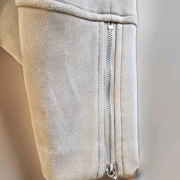 Philosophy Faux Suede Open Front Soft Drape Blazer Jacket Womens Size S EUC - Picture 5 of 8